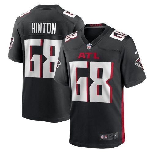 Kyle Hinton 68 Atlanta Falcons Men Team Game Jersey - Black