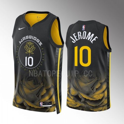 Ty Jerome 10 Golden State Warriors Black City Edition 2022-23 Jersey Swingman