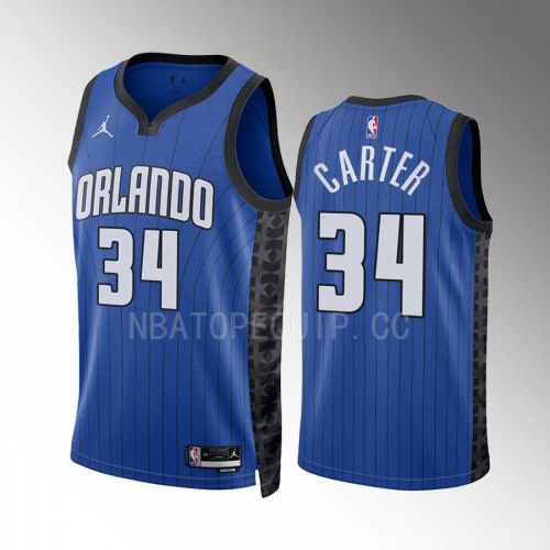 Wendell Carter 34 2022-23 Orlando Magic Blue Statement Edition Jersey Swingman