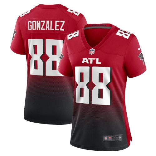 Tony Gonzalez 88 Atlanta Falcons Women Retired Game Jersey - Red