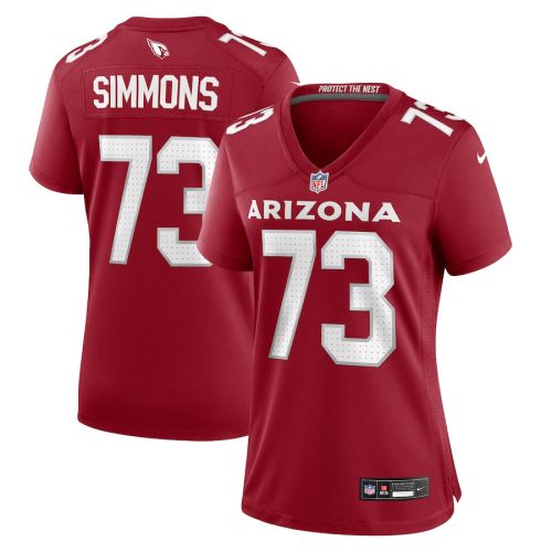 Lachavious Simmons 73 Arizona Cardinals Women Team Game Jersey - Cardinal