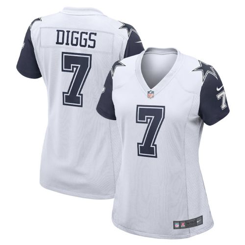 Trevon Diggs 7 Dallas Cowboys Women Team Game Jersey - White