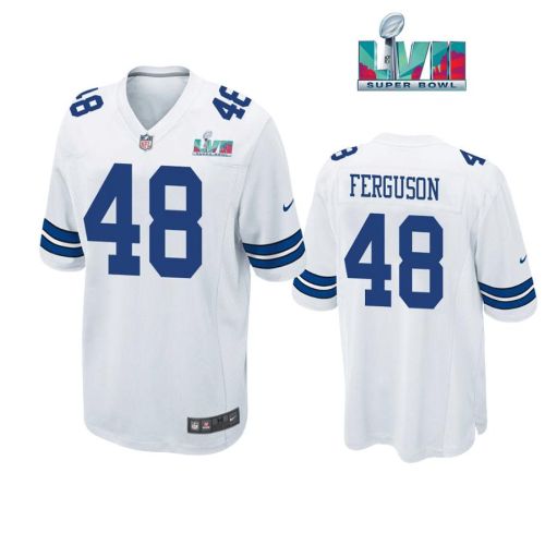 Jake Ferguson 48 Dallas Cowboys Super Bowl LVII Super Bowl LVII White Men Game Jersey