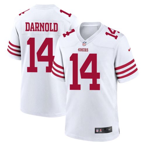 Sam Darnold 14 San Francisco 49ers Men Game Jersey - White