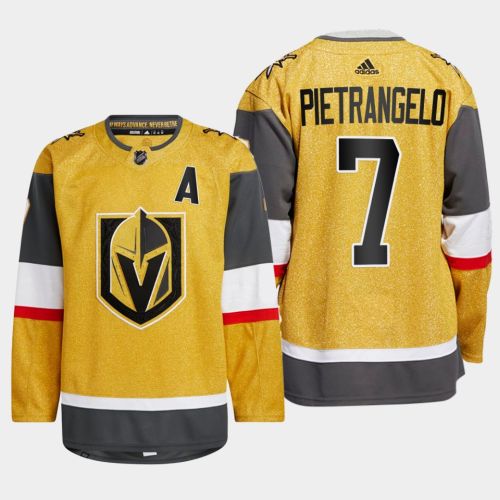 Alex Pietrangelo 7 Vegas Golden Knights Gold Jersey 2023 Home