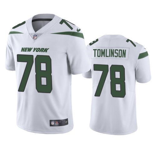 New York Jets Laken Tomlinson 78 White Vapor Limited Jersey