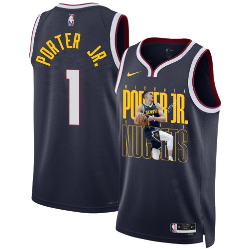 Michael Porter Jr. 1 Denver Nuggets Future Superstar 2023 NBA Champions Swingman Jersey - Black