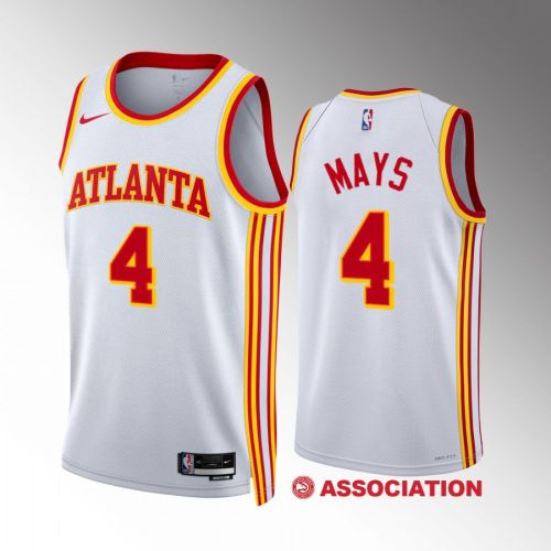 Atlanta Hawks Skylar Mays 4 2022-23 Association Edition White Jersey Swingman