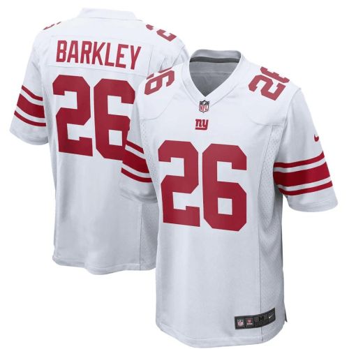 Saquon Barkley 26 New York Giants Game Jersey - White