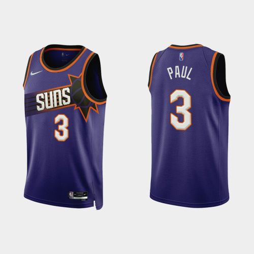 Phoenix Suns Chris Paul 3 2022-23 Icon Edition Purple Men Jersey