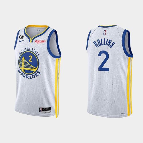 Golden State Warriors Ryan Rollins 2 2022-23 Association Edition White Men Jersey Swingman