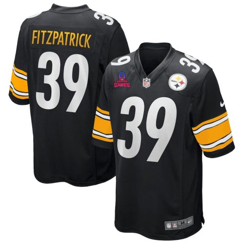 Minkah Fitzpatrick 39 Pittsburgh Steelers 2024 Pro Bowl Patch Game Men Jersey - Black