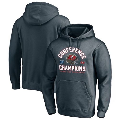 Tampa Bay Buccaneers NFC Conference Champions Dark Grey Pullover Hoodie