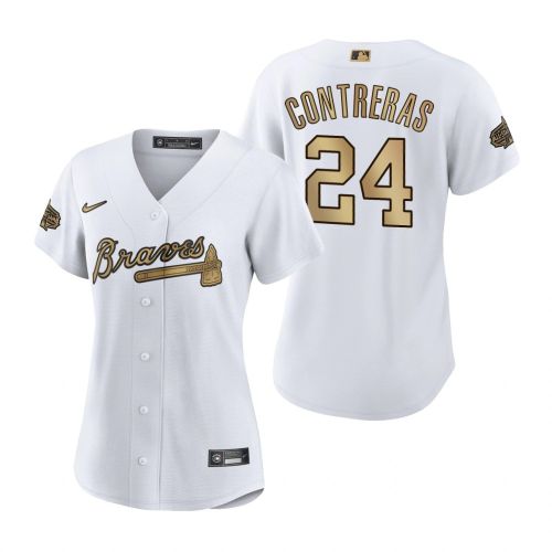 Women Atlanta Braves William Contreras White 2022-23 All-Star Game Jersey