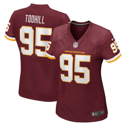 Casey Toohill 95 Washington Commanders Football Team Game Women Jersey - Burgundy