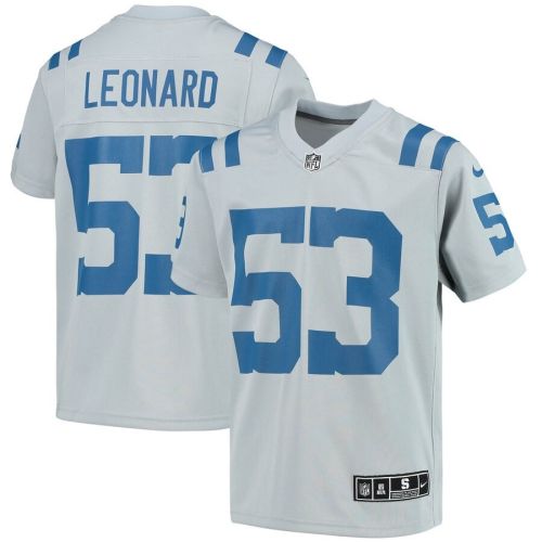 Shaquille Leonard Indianapolis Colts Youth Inverted Team Game Jersey - Gray