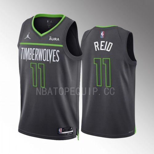 Minnesota Timberwolves Naz Reid 11 2022-23 Statement Edition Anthracite Men Jersey Swingman