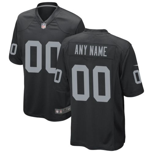 Las Vegas Raiders Men Custom Game Jersey - Black