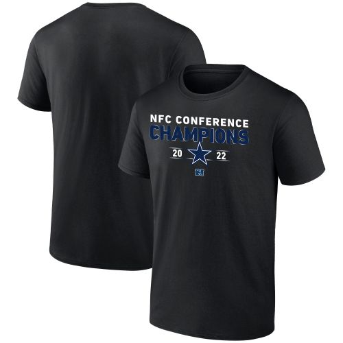 Dallas Cowboys 2022 NFC Conference Champions Kick T-Shirt - Black