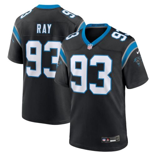 LaBryan Ray 93 Carolina Panthers Men's Team Game Jersey - Black