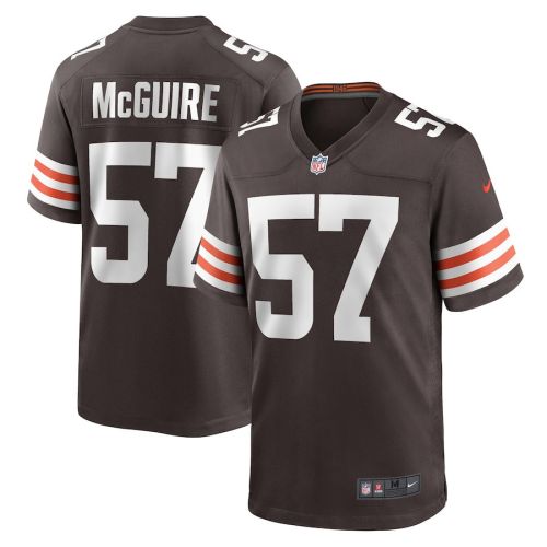 Isaiah McGuire 57 Cleveland Browns Men Team Game Jersey - Brown