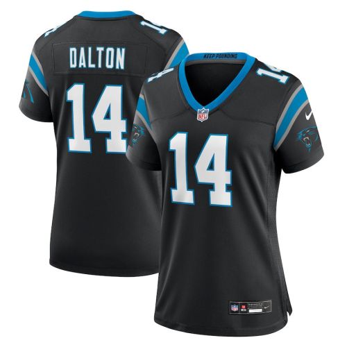 Andy Dalton 14 Carolina Panthers Women's Team Game Jersey - Black