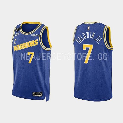 Golden State Warriors 7 Patrick Baldwin Jr. 2022-23 Classic Edition Royal Men Jersey