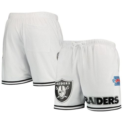 Las Vegas Raiders Team Standard Mesh Shorts - White/Black