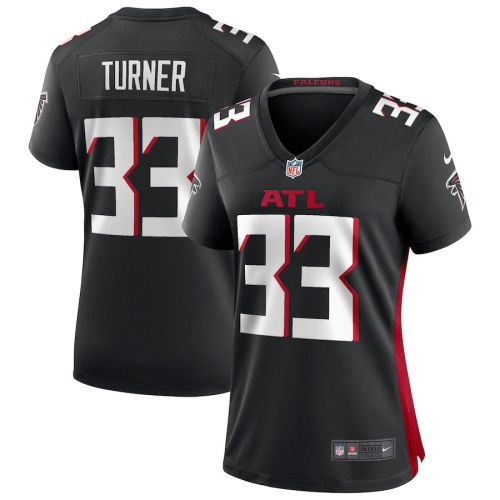 Michael Turner 33 Atlanta Falcons Women's Retired Game Jersey - Black