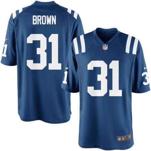 Donald Brown 31 Indianapolis Colts YOUTH Team Color Game Jersey