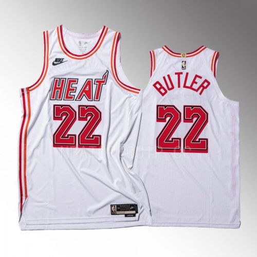 Jimmy Butler 22 Miami Heat 2022-23 35th Classic Edition Men Jersey White