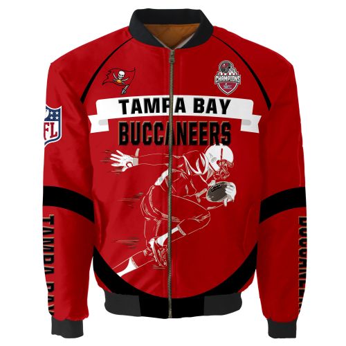 Tampa Bay Buccaneers Super Bowl LVII Champions Running Man Bomber Jacket