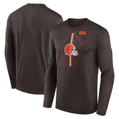 Cleveland Browns Legend Icon Long Sleeve T-Shirt - Brown