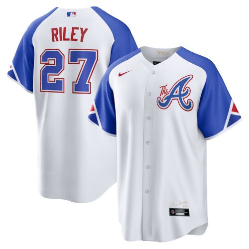 Austin Riley 27 Atlanta Braves 2023 City Connect Men Jersey - White