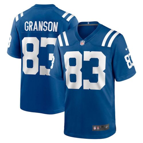 Kylen Granson 83 Indianapolis Colts Men Team Game Jersey - Royal