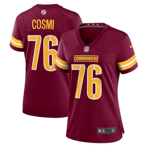 Sam Cosmi 76 Washington Commanders Women Game Jersey - Burgundy