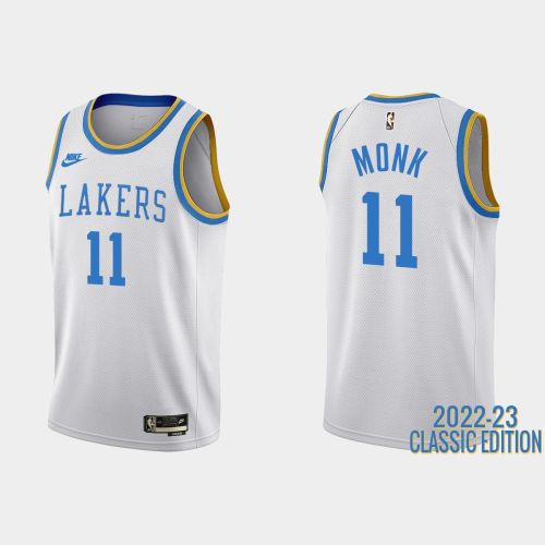 Los Angeles Lakers Malik Monk 11 2022-23 Classic Edition White Men Jersey