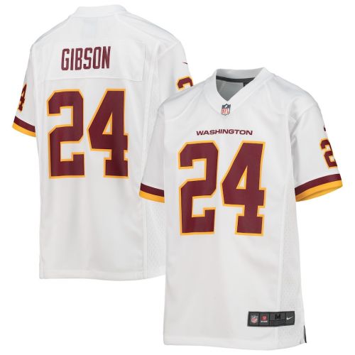 Antonio Gibson 24 Washington Commanders Football Team Game YOUTH Jersey - White