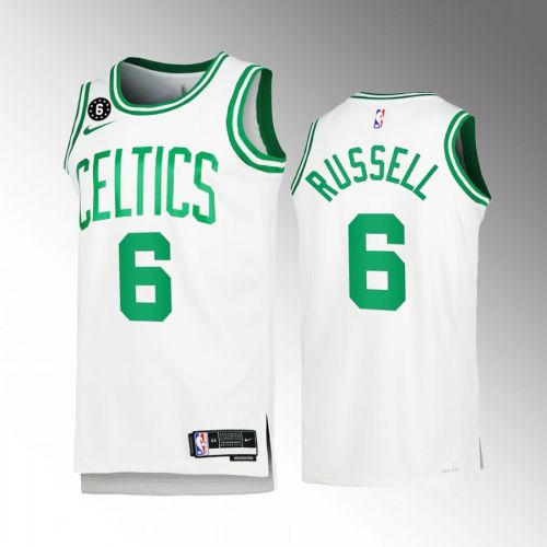 Boston Celtics Bill Russell 6 2022-23 Association Edition White Jersey Honor Russell