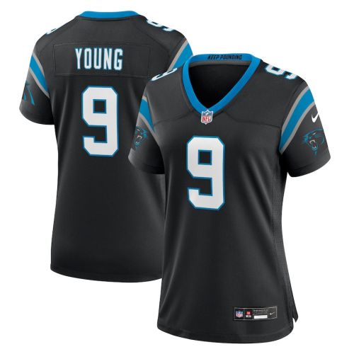 Bryce Young 9 Carolina Panthers Women's Team Game Jersey - Black