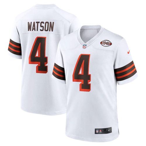 Deshaun Watson 4 Cleveland Browns Men Alternate Game Jersey - White