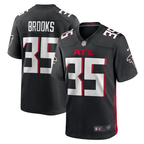 Natrone Brooks 35 Atlanta Falcons Game Men Jersey - Black