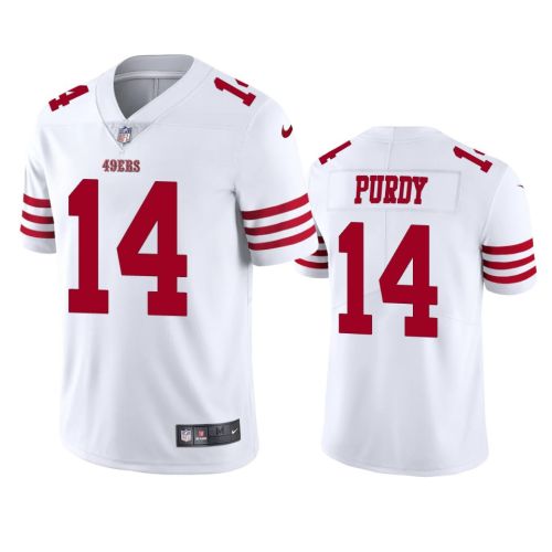 San Francisco 49ers Brock Purdy 14 White Vapor Limited Jersey