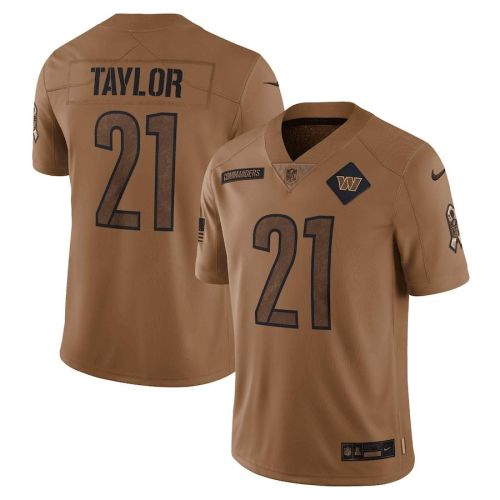 Sean Taylor 21 Washington Commanders 2023 Salute To Service Limited Jersey - Brown