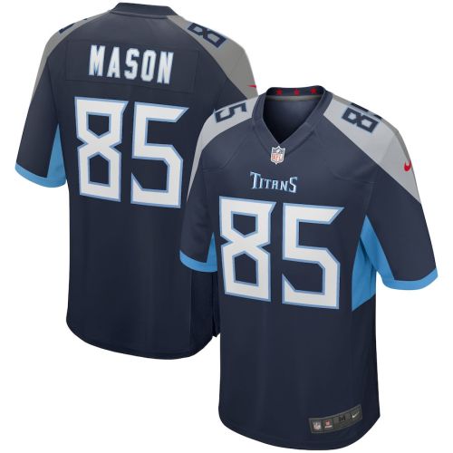 Derrick Mason 85 Tennessee Titans Men Game Retired Jersey - Navy