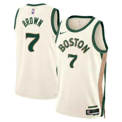 Jaylen Brown 7 Boston Celtics 2023/24 City Edition Swingman Jersey - White