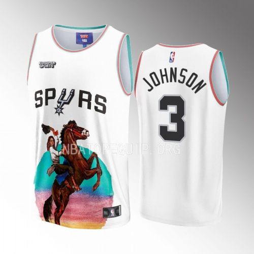 Keldon Johnson 3 San Antonio Spurs NBA & KidSuper Studios Unisex Hometown Jersey