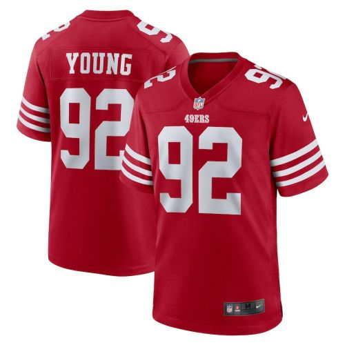 Chase Young 92 San Francisco 49ers Game Men Jersey - Scarlet