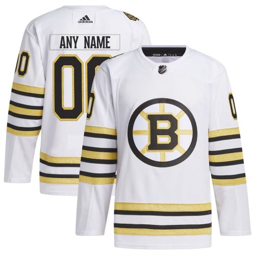 Boston Bruins 100th Anniversary Primegreen Custom Men Jersey - White