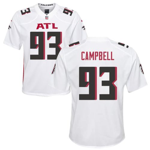 Calais Campbell 93 Atlanta Falcons Youth Game Jersey - White